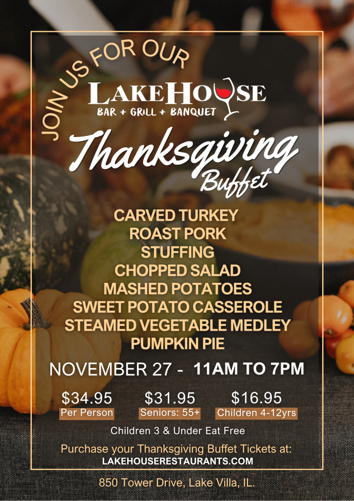 Thanksgiving Buffet at Lakehouse Restaurant